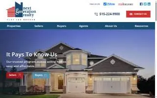 Next Generation Realty website