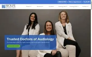 Wolfe Audiology of Clive website