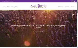Amethyst Mental Health website