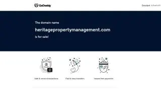 Heritage Property Management of Coralville website