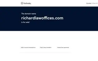 Law Office Of Dell A. Richard website