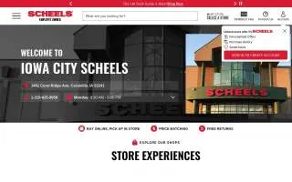 Scheels of Coralville website