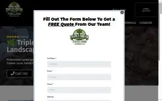 Triple Green Landscape of Coralville website