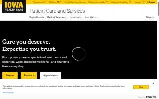 UI Health Care, Urgent Care, Holiday Road of Coralville website
