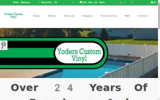 Yoders Custom Vinyl Fence