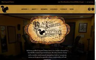 Black Squirrel Tattoo website
