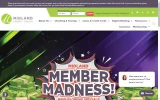 Midland Credit Union of Council Bluffs website