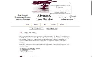 Advantage Tree Services of Davenport website