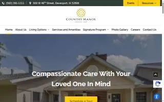 Country Manor Memory Care website