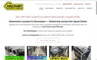 Discount Appliance Davenport website