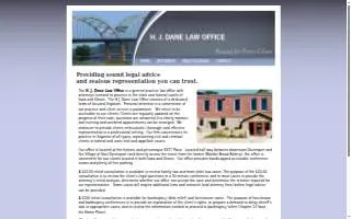H.J. Dane Law Office website