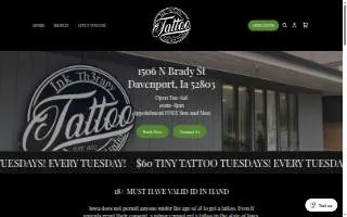 Ink Th3rapy Tattoo and Art Studio website