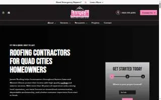 Jansen Roofing & Repair Inc website