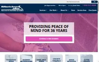 MidAmerica Basement Systems website