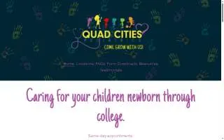 Quad Cities Pediatrics PC of Davenport website