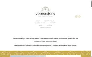 Cornerstone Pediatrics and Family Allergy of Des Moines website