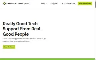 Grand Consulting | Managed IT Services and Tech Support website