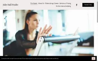 Julie Hall Studio Pilates & Massage website
