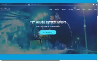 Yeti House Entertainment of Des Moines website