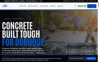 Dubuque Concrete Pros website