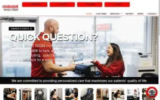 Dubuque Physical Therapy website