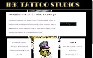 INK Tattoo Studios website