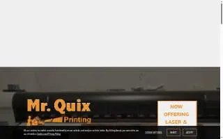 Mr. Quix Printing website