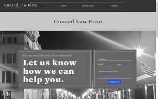 Conrad Law Firm website