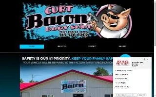 Curt Bacon Body Shop website