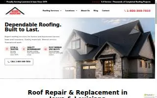 Hahn Roofing Inc. website