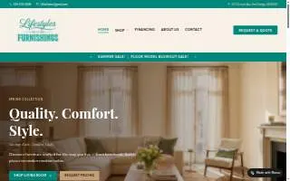 Lifestyles Furnishings website