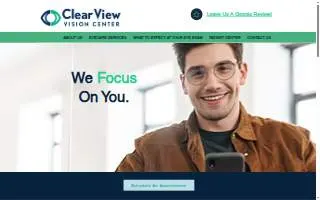 Clear View Vision Center website