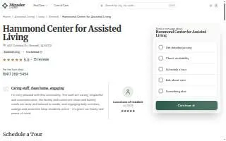 Hammond Center For Assisted Living website
