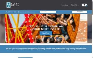 JP Party Rentals of Grinnell website
