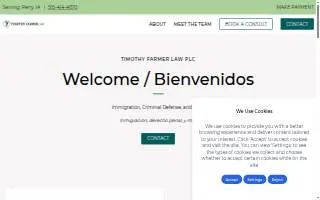 Timothy Farmer Law PLC website