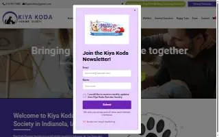 Kiya Koda Humane Society website