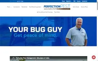 Perfection Pest Management website