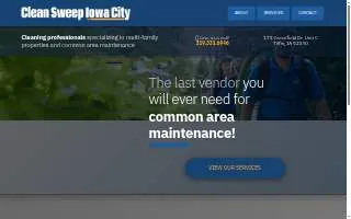Clean Sweep Iowa City LLC website