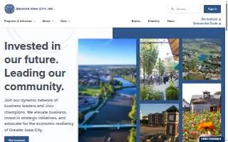 Greater Iowa City, Inc. website