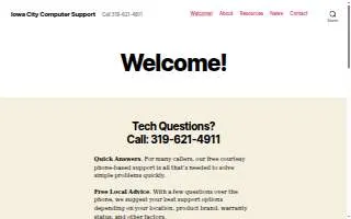 Iowa City Computer Support website