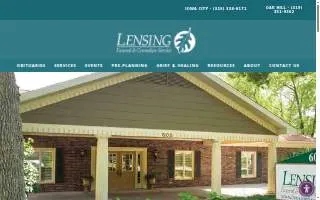 Lensing Funeral & Cremation Service of Iowa City website