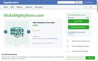 micks mighty store of Iowa City website