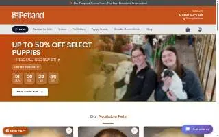 Petland Iowa City website