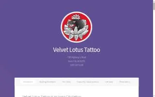 Velvet Lotus Tattoo website