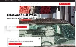 Birchwood Car Wash website