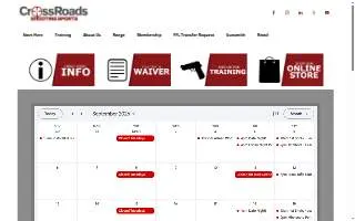 CrossRoads Shooting Sports website