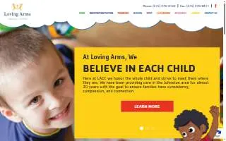 Loving Arms Childrens Center website