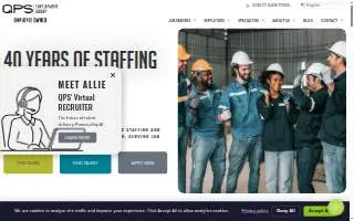QPS Employment Group of Burlington website