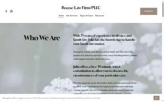 Roose Law Firm PLLC website