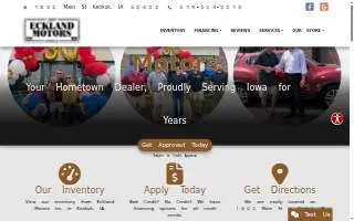 Eckland Motors, Inc. website